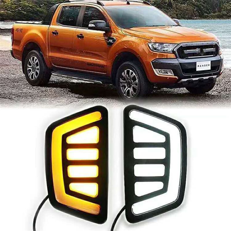 Tageslicht für Ford Ranger 2015~2017,Girolle mit LED-Licht für Ford Ranger 2015~2017